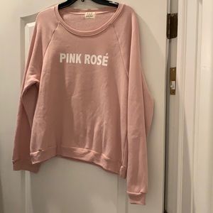 EUC Project Social T Pink Rosé Sweatshirt XL